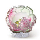 LIULI Crystal Art Crystal Flower, "Flower of the Month, Peony-April"