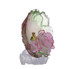 LIULI Crystal Art Crystal Flower, "Flower of the Month, Peony-April"