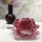 LIULI Crystal Art Crystal Flower, "Heavenly Blooms: Peony Flower"