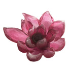 LIULI Crystal Art Crystal Flower, Fiery Red: Lotus Flower