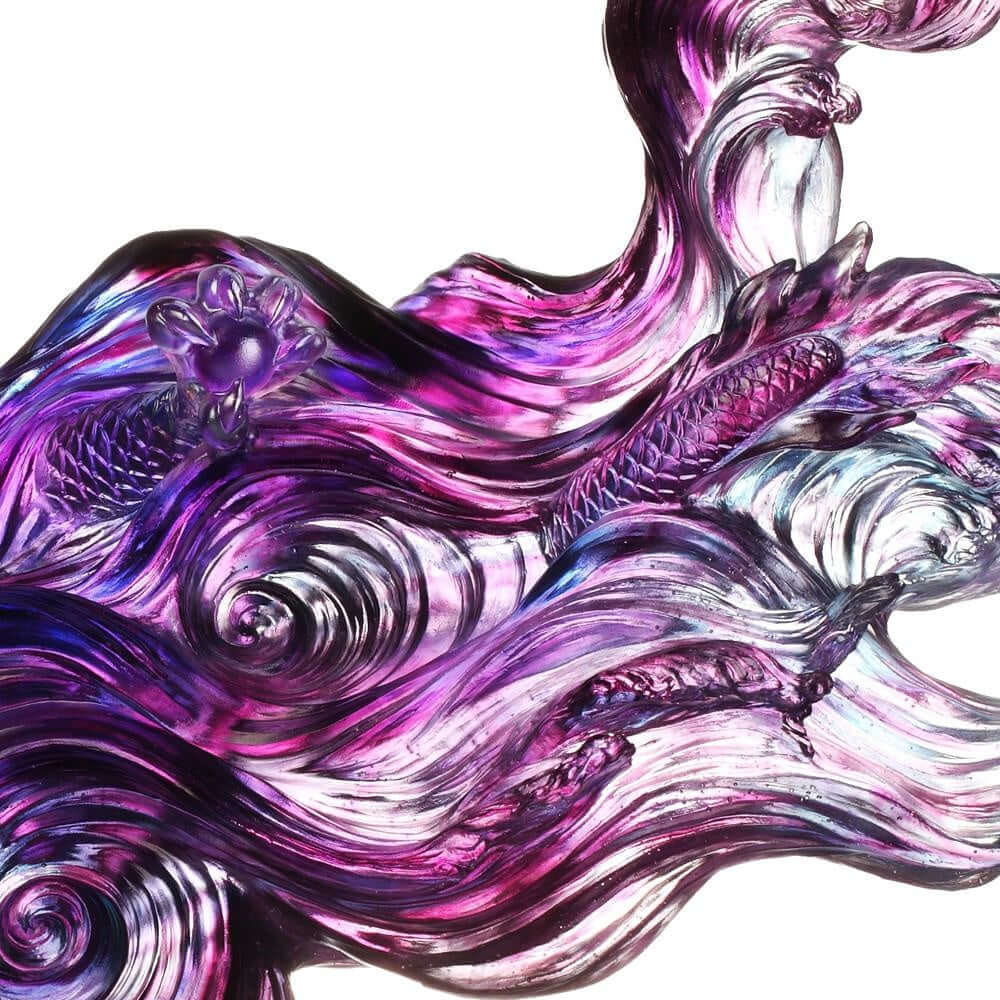LIULI Crystal Art Crystal Dragon "Celestial Dragon (Encouragement) - Dragon of Evolution"
