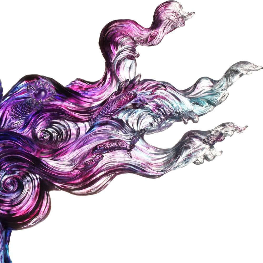 LIULI Crystal Art Crystal Dragon "Celestial Dragon (Encouragement) - Dragon of Evolution"