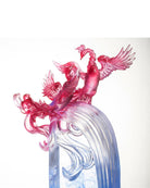 LIULI Crystal Art Crystal Phoenix, "Splendor In The Nine Heavens"