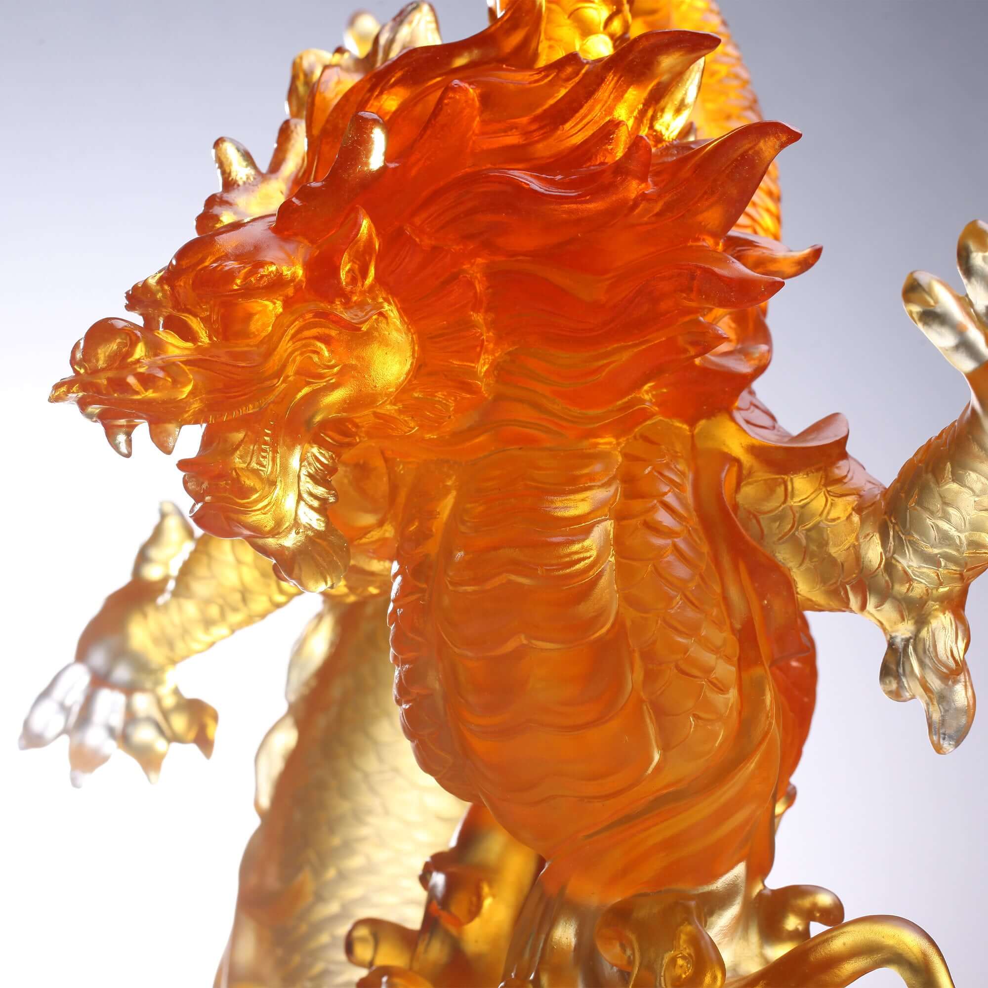 LIULI Crystal Art Crystal Dragon "True Believer - Uplift"