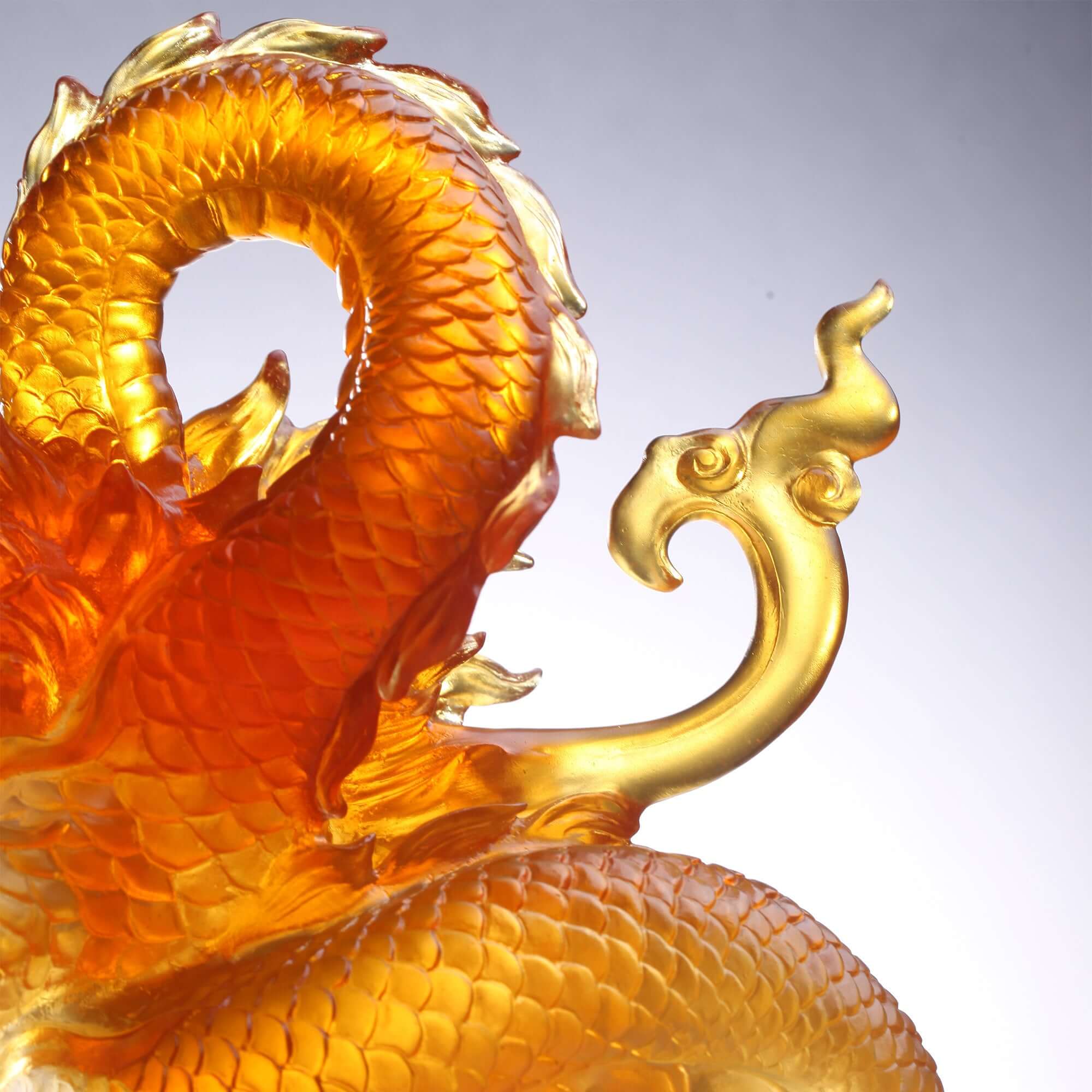 LIULI Crystal Art Crystal Dragon "True Believer - Uplift"