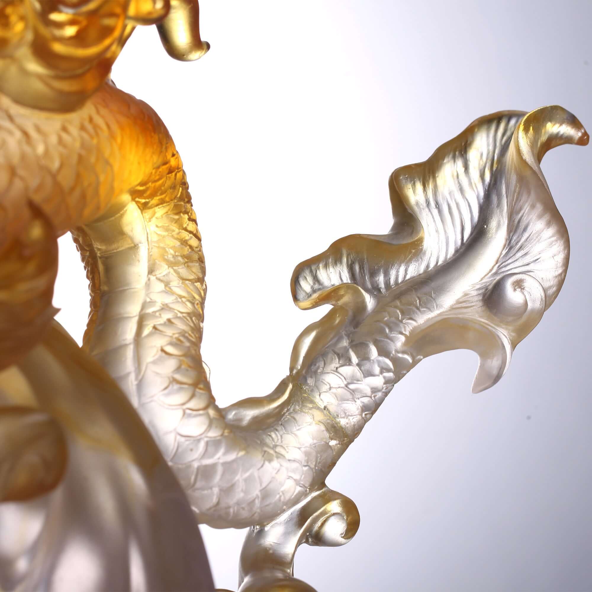 LIULI Crystal Art Crystal Dragon "True Believer - Uplift"