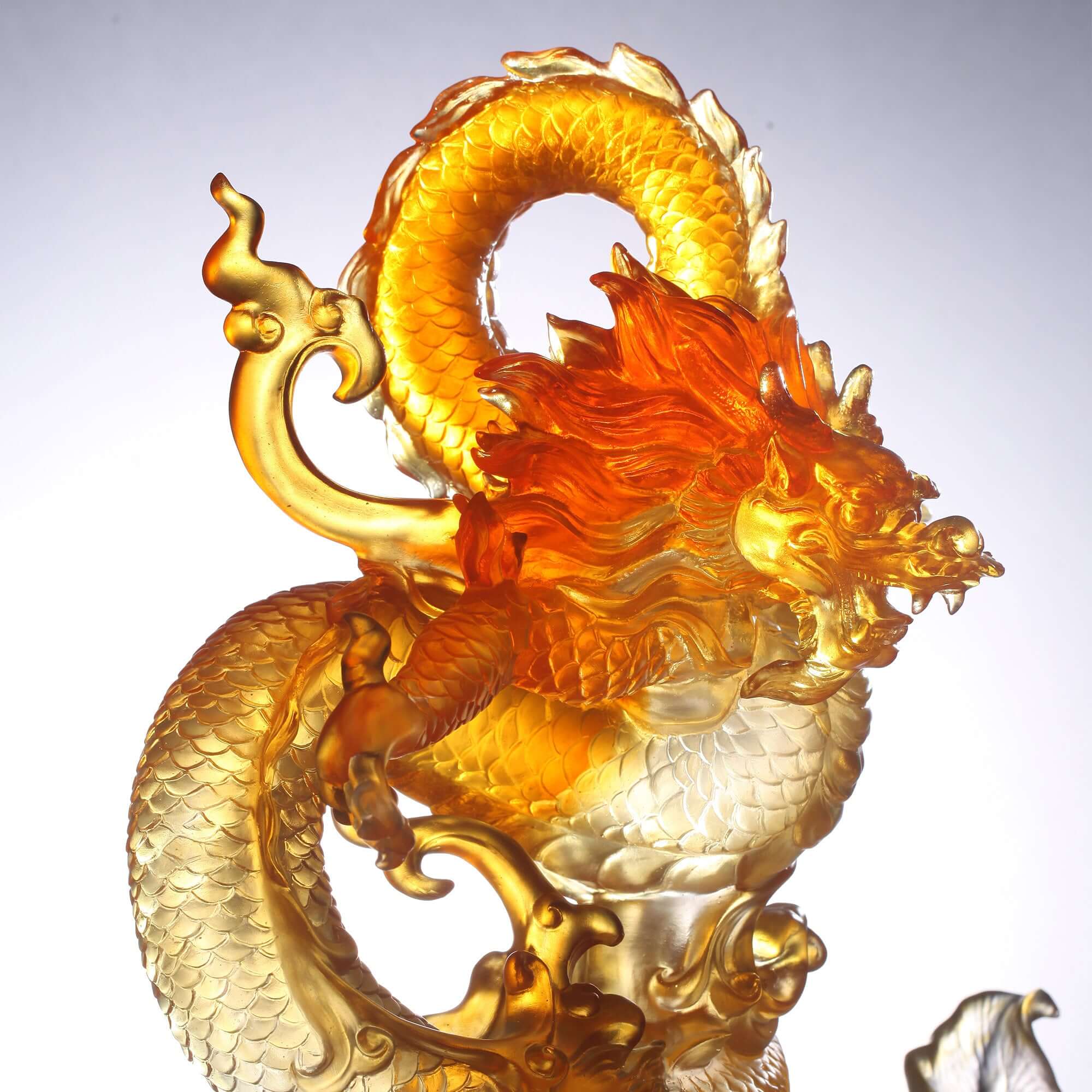 LIULI Crystal Art Crystal Dragon "True Believer - Uplift"