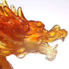 LIULI Crystal Art Crystal Dragon "True Believer - Rising Swell"