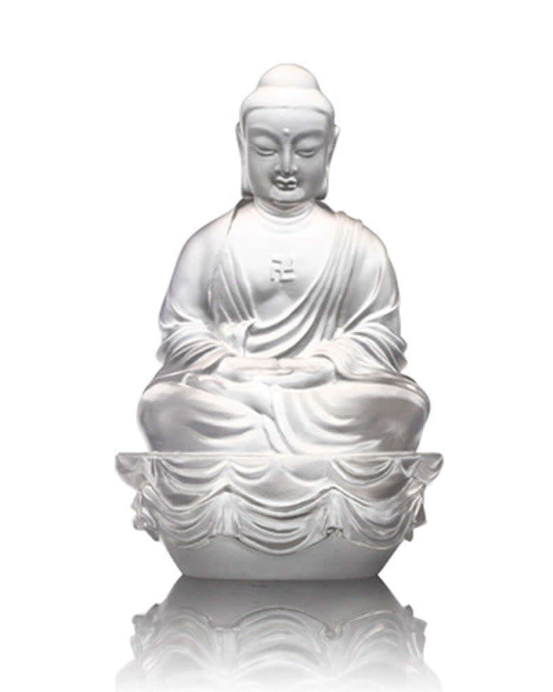 LIULI Crystal Art Crystal Buddha, Shakyamuni Buddha, "Guardians of Peace"