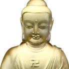 LIULI Crystal Art Crystal "Present Mindfulness" Amitabha Buddha, Guardians of Peace, Gold