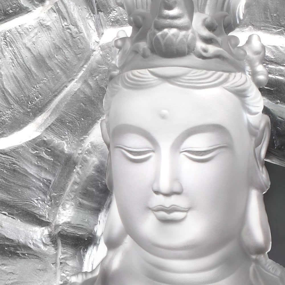 LIULI Crystal Art Crystal Buddha, Guanyin, Light Exists Because of Love-Wondrous Illumination