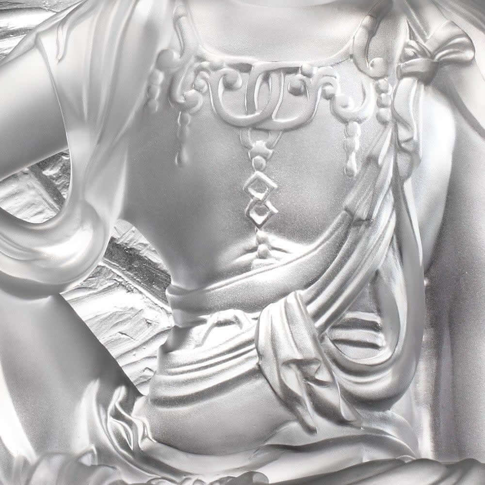LIULI Crystal Art Crystal Buddha, Guanyin, Light Exists Because of Love-Wondrous Illumination