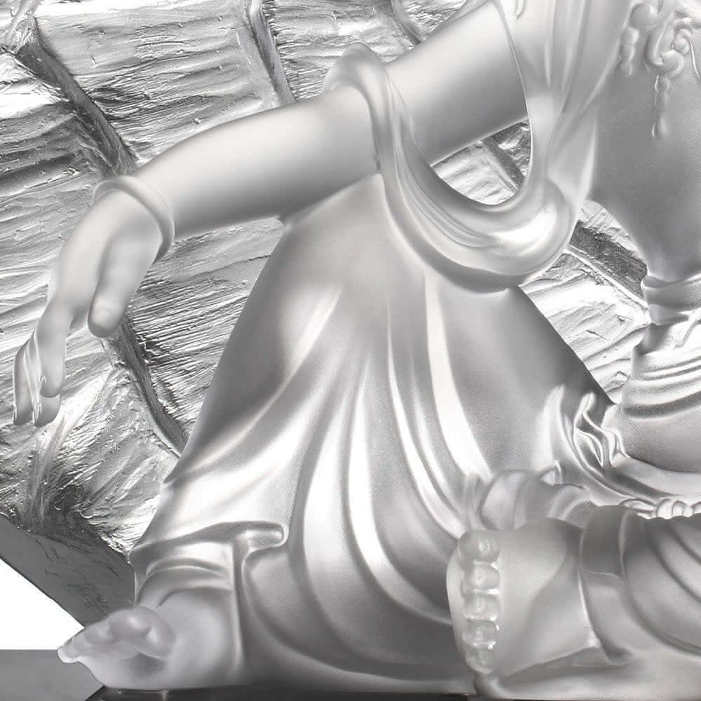 LIULI Crystal Art Crystal Buddha, Guanyin, Light Exists Because of Love-Wondrous Illumination