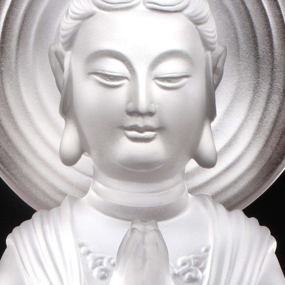 LIULI Crystal Art Crystal Buddha, Hechang Guanyin, Wish (Special Edition)