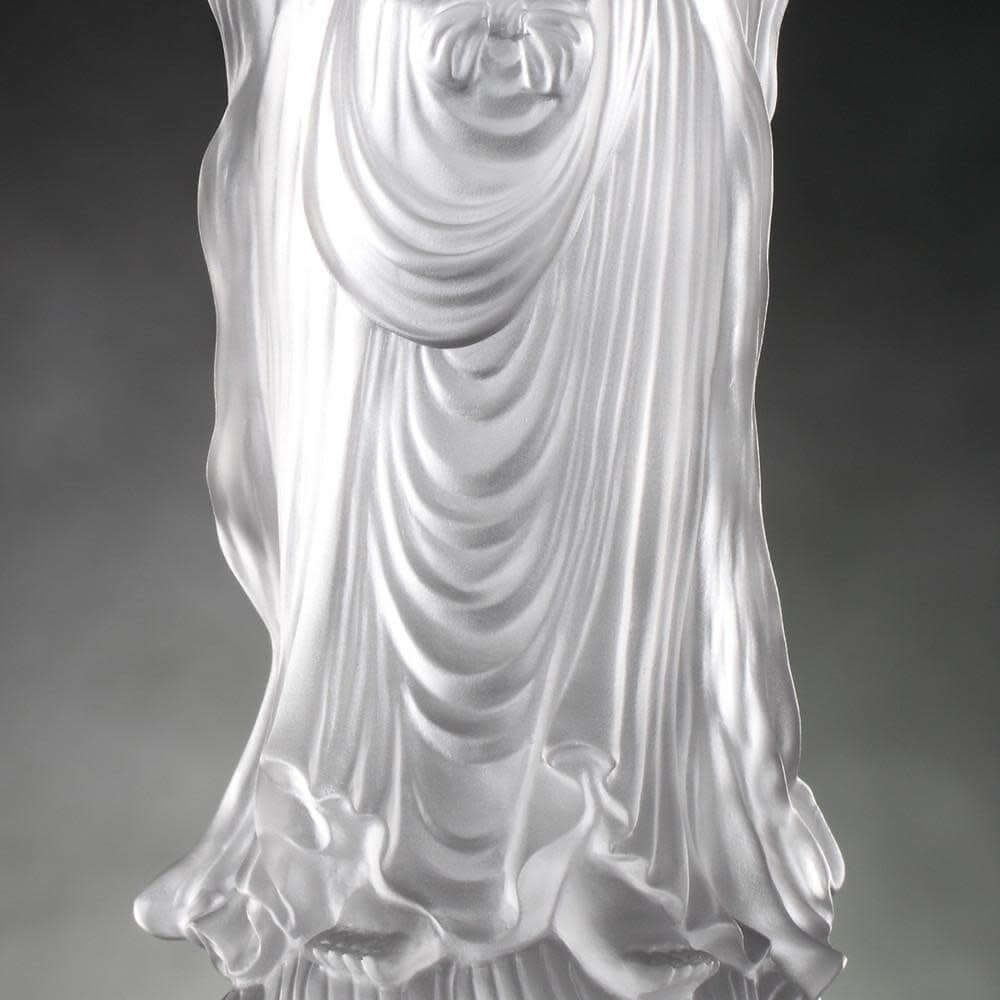 LIULI Crystal Art Crystal Buddha, Hechang Guanyin, Wish (Special Edition)