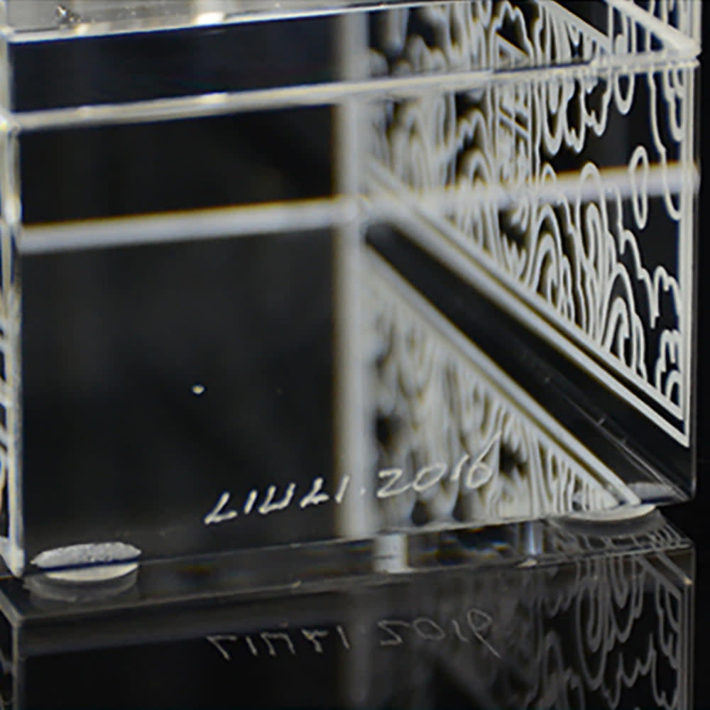 LIULI Crystal Art Crystal Prayer Wheel