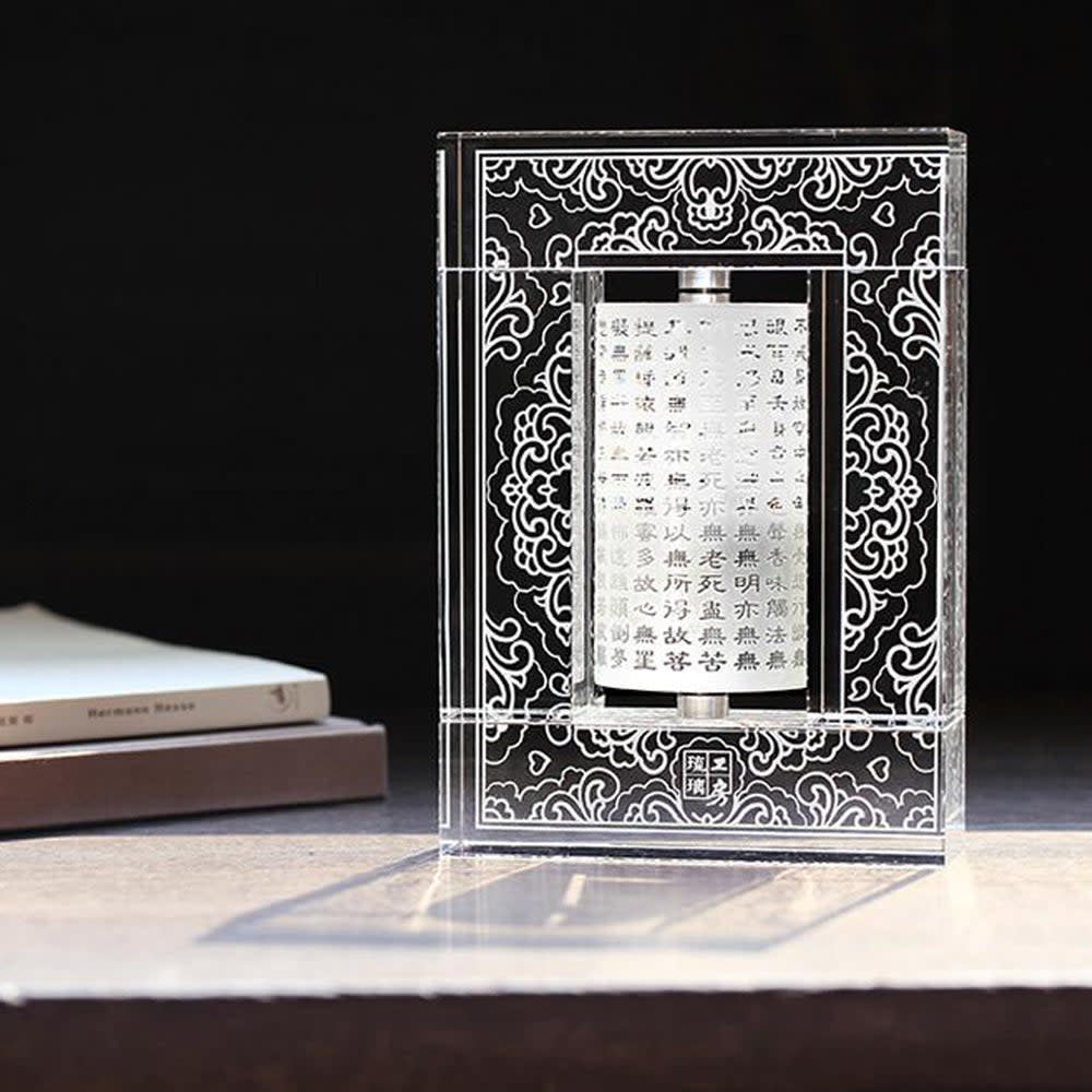 LIULI Crystal Art Crystal Prayer Wheel