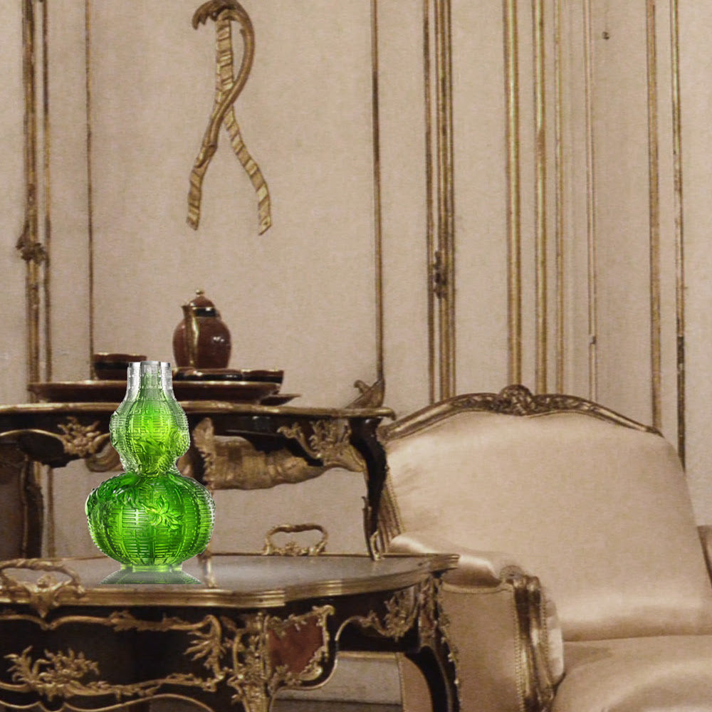 LIULI Crystal Art Crystal Hulu Gourd, "Unrestrained Euphony"