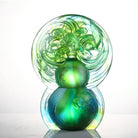 LIULI Crystal Art Crystal Hulu Gourd & Fish, "Source of Abundance"