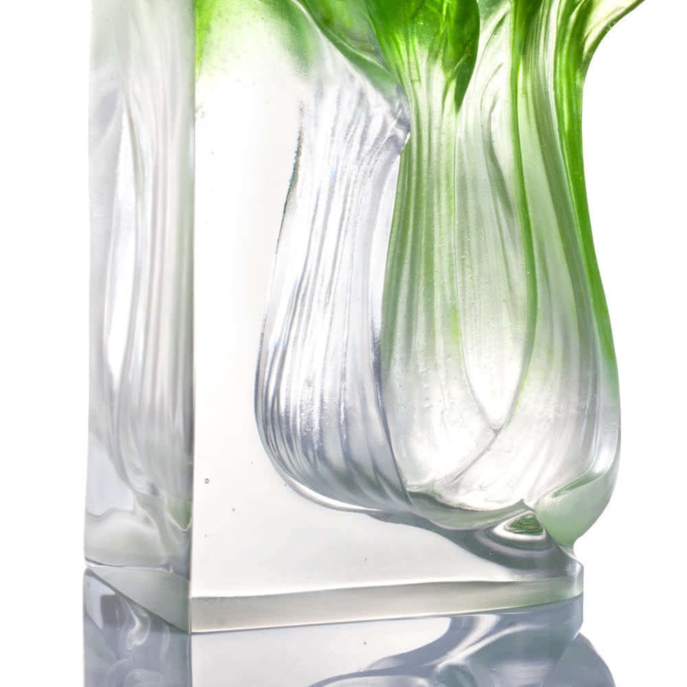 LIULI Crystal Art Crystal Chinese Cabbage, Bok Choy, Kitchen Decor, "Outlast"