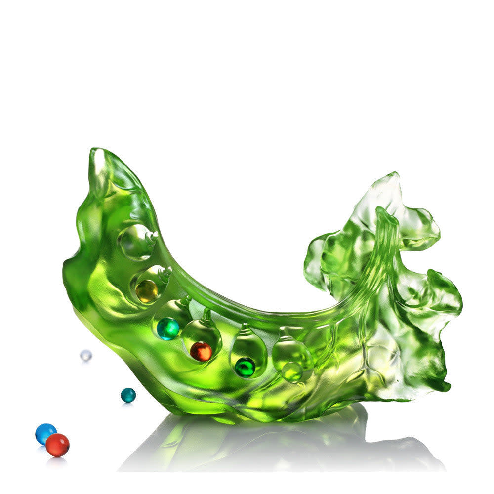 LIULI Crystal Art Crystal Pea, "Beauty Within"