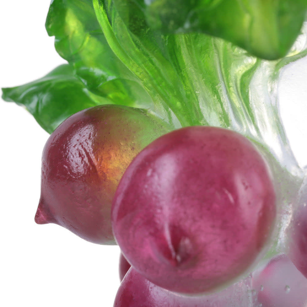 LIULI Crystal Art Crystal Radish, "The Heart of Our Great Land"
