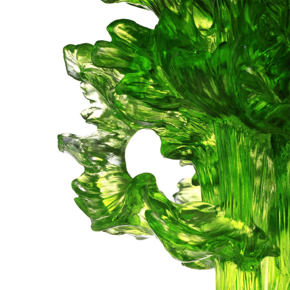 LIULI Crystal Art Crystal Home Decor, Celery, Testament
