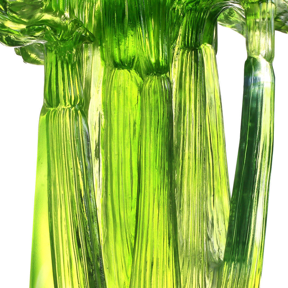 LIULI Crystal Art Crystal Home Decor, Celery, Testament