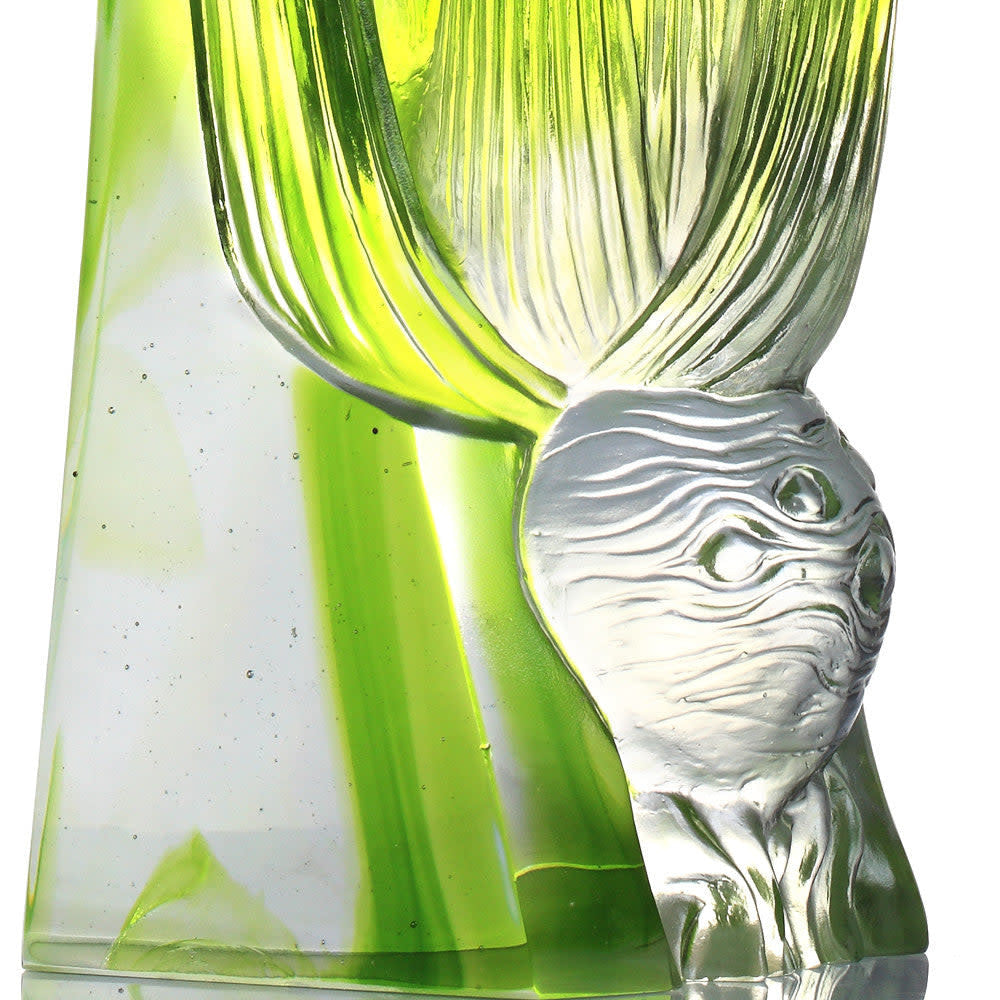 LIULI Crystal Art Crystal Home Decor, Celery, Testament