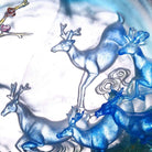 LIULI Crystal Art Crystal Deer Statue "Song of Triumph" in Blue