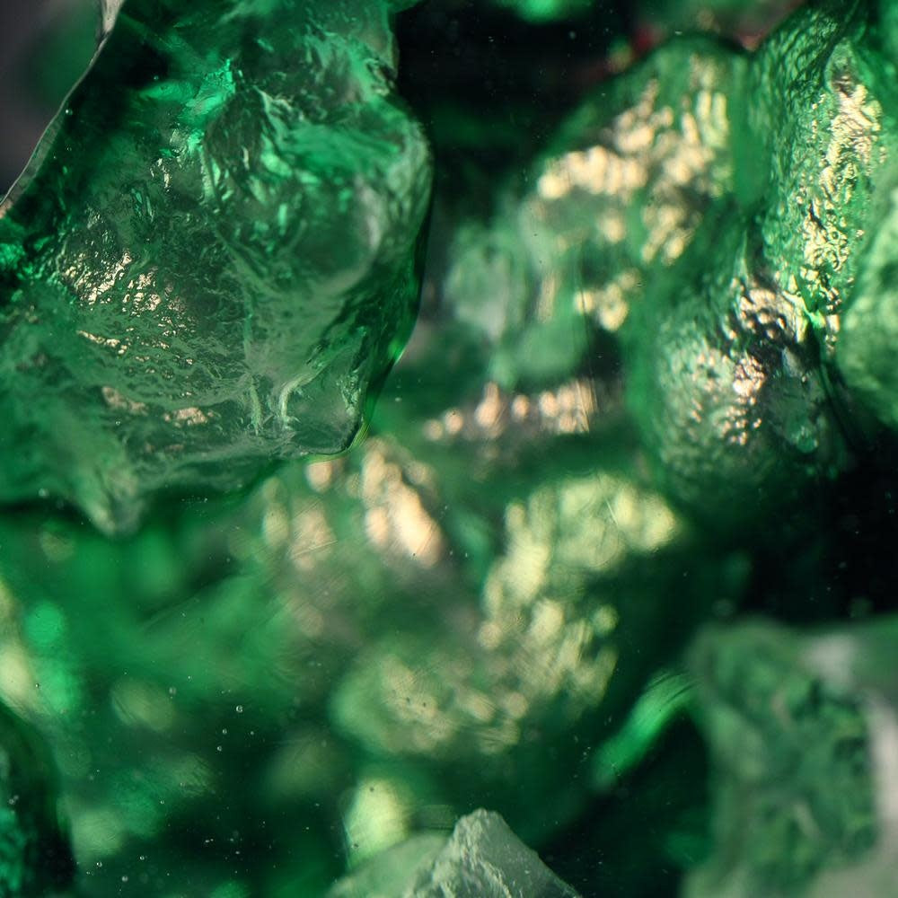 LIULI Crystal Art Crystal Fish and Pine Tree, "Evergreen Prosperity"