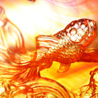 LIULI Crystal Art Crystal Koi Fish Sculpture, "In Celebration"