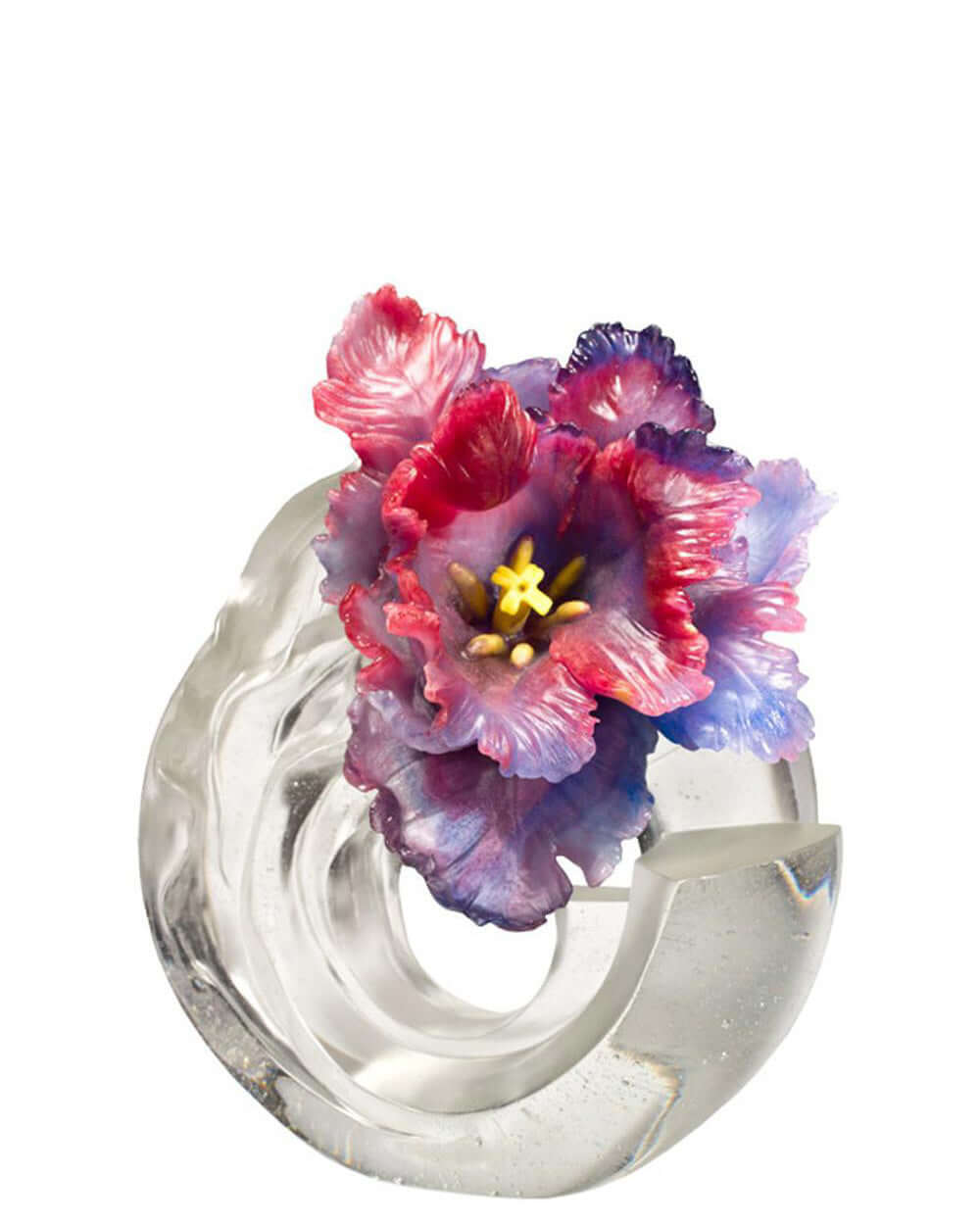 LIULI Crystal Art Collector Edition-Crystal Flower, Tulip "Sunny Day"
