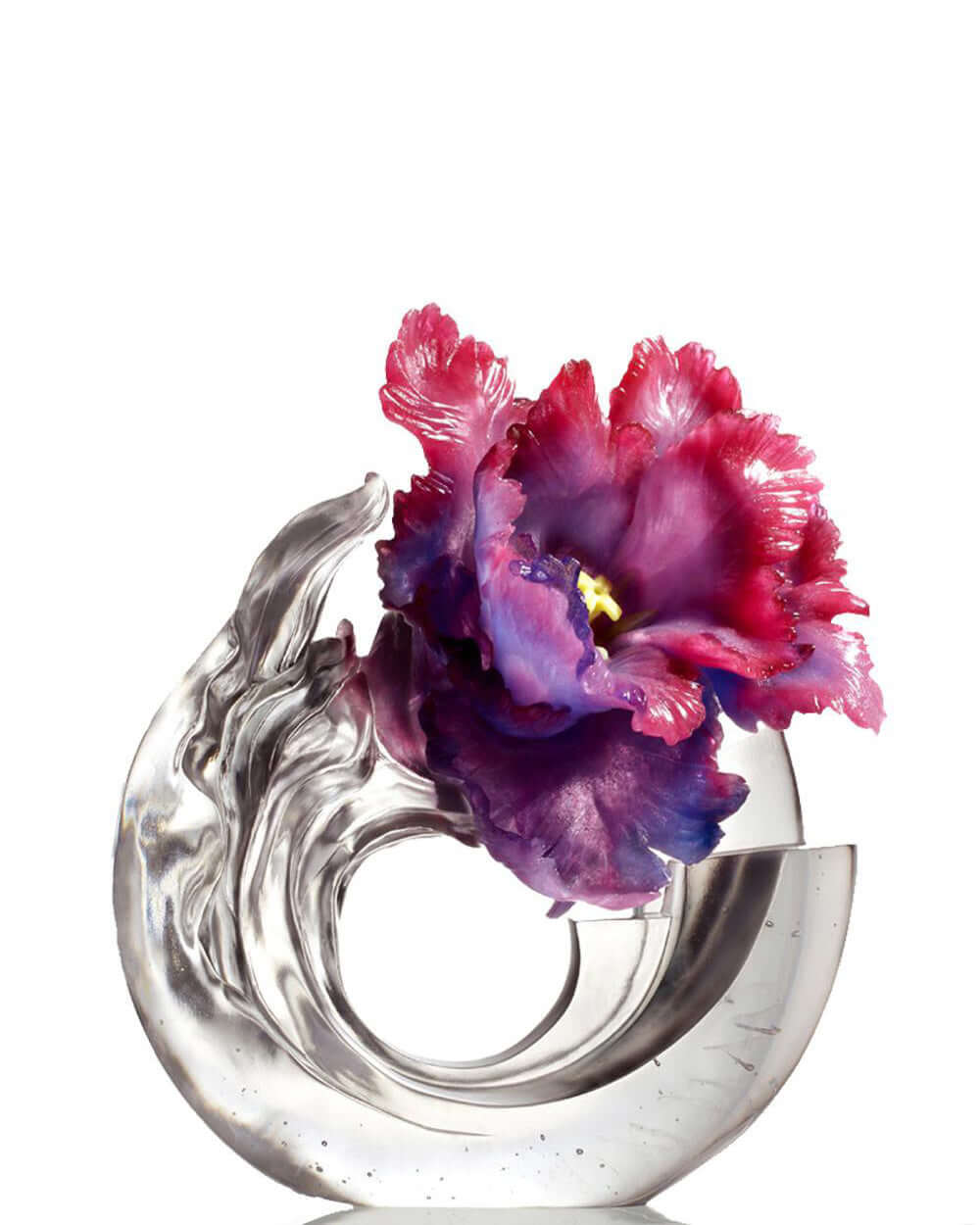 LIULI Crystal Art Collector Edition-Crystal Flower, Tulip "Sunny Day"