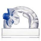 LIULI Crystal Art Crystal Flower, Hibiscus, "Song of the Morning Flower" (Special Edition, with Display Base)