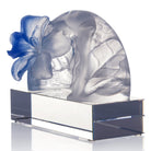 LIULI Crystal Art Crystal Flower, Hibiscus, "Song of the Morning Flower" (Special Edition, with Display Base)