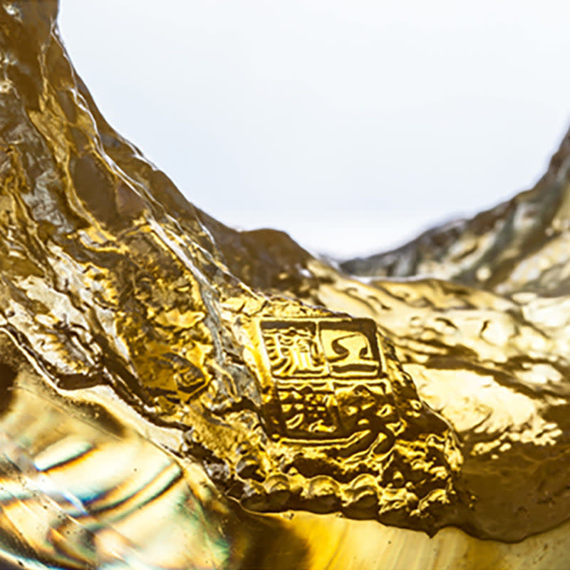 LIULI Crystal Art Crystal Flower, "Camellia, Singular Elegance" (Special Edition, Come with Display Base)