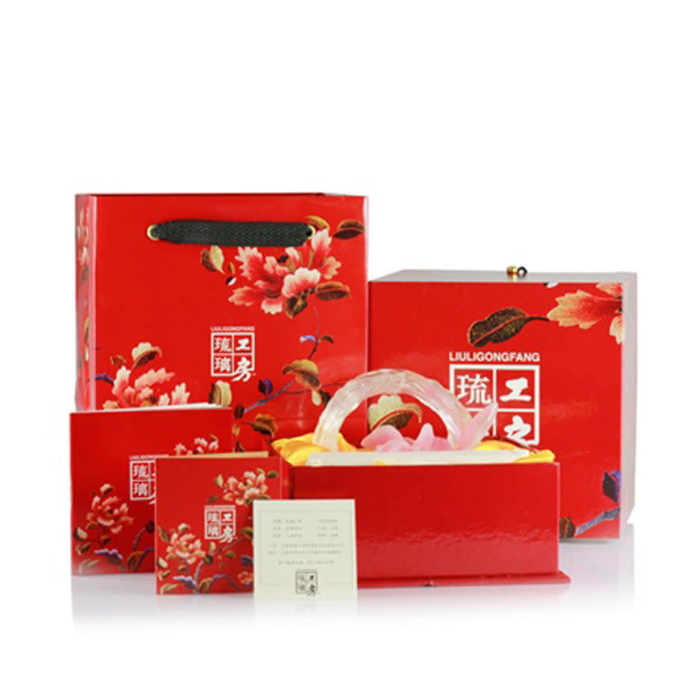 LIULI Crystal Art Crystal Flower Figurine, Bloom of a New World (Special Edition, Come with Display Base)