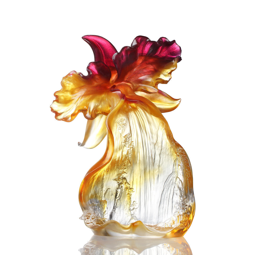 LIULI Crystal Art Crystal Flower "The Original Source"