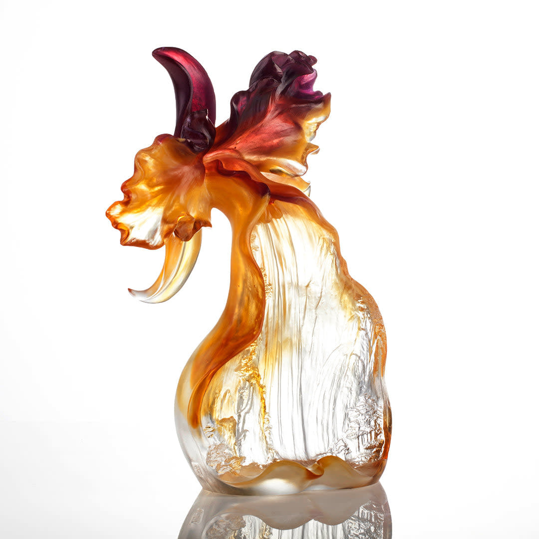 LIULI Crystal Art Crystal Flower "The Original Source"