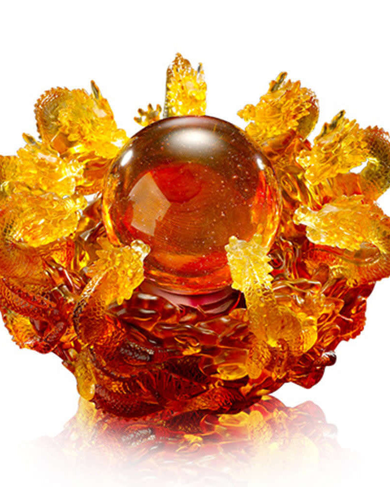 Liu Li Crystal LIULI Crystal Art Crystal Dragons Collection – Lawrence & Scott