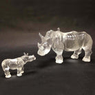 LIULI Crystal Art Crystal Baby Rhinoceros "Don't Scold Me" Figurine