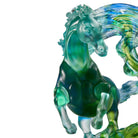 LIULI Crystal Art Crystal Horse Sculpture, "Accomplished"