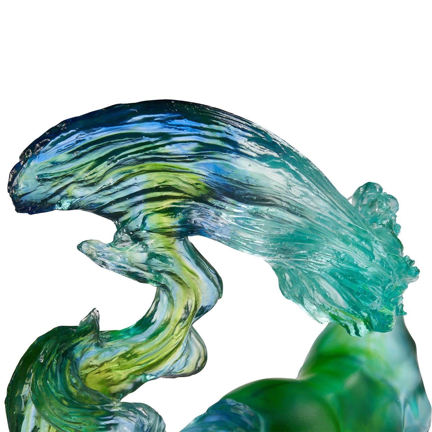 LIULI Crystal Art Crystal Horse Sculpture, "Accomplished"