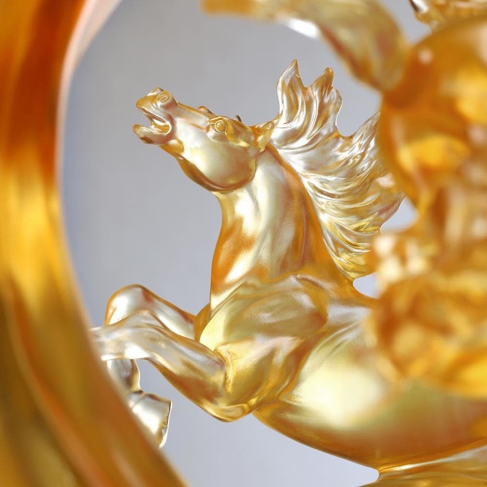 LIULI Crystal Art Crystal Horses, 
