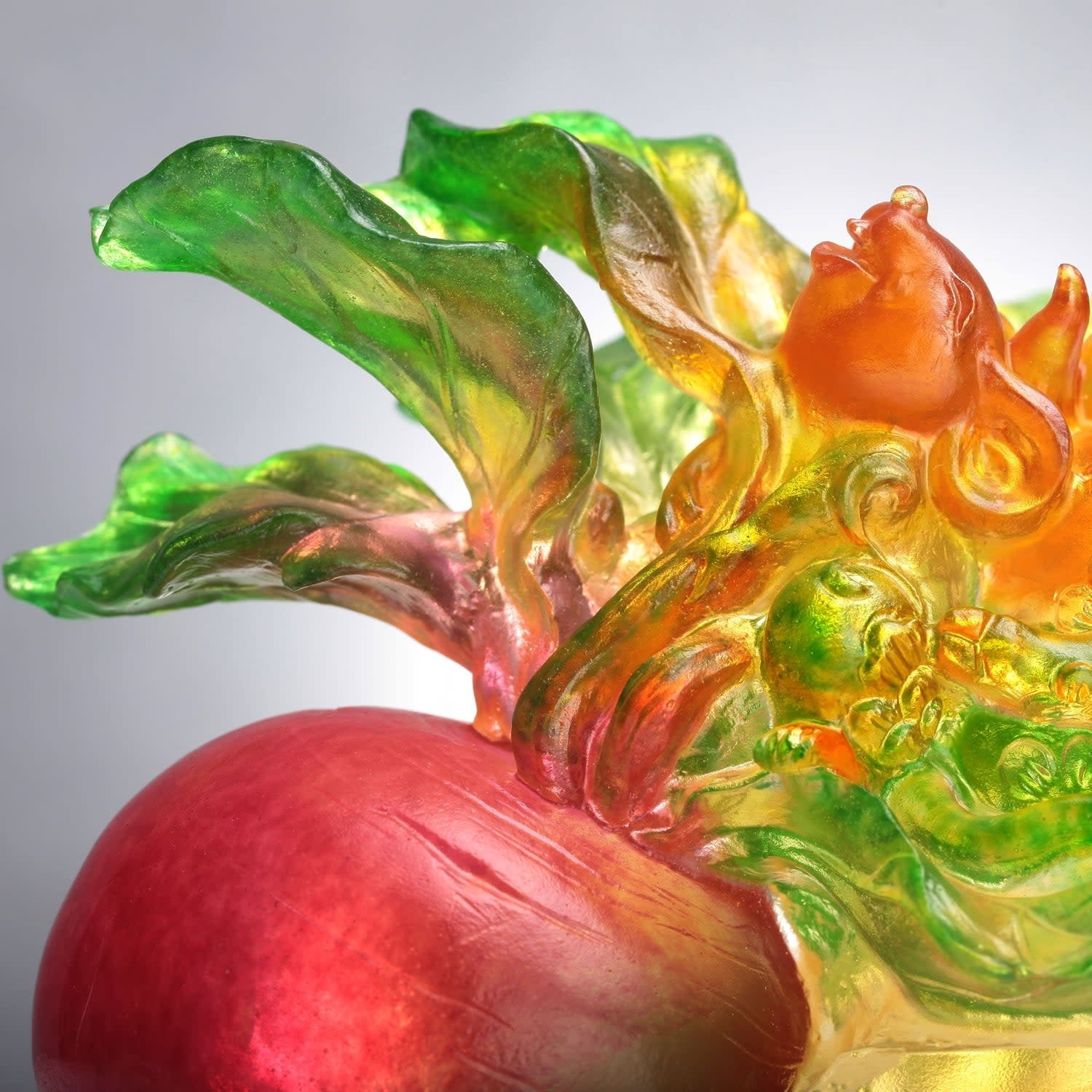 LIULI Crystal Art Crystal Zodiac Animals, "Indomitable Hearts"