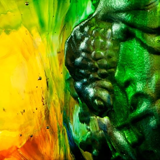 LIULI Crystal Art Crystal Goldfish Paperweight, Prosperity Abound, Mixed Colors