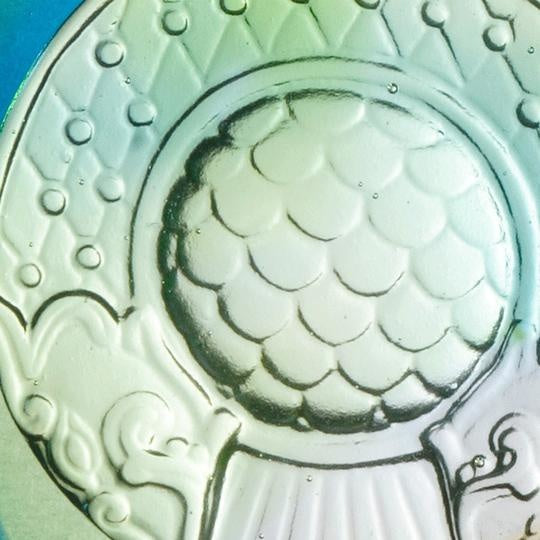 LIULI Crystal Art Crystal Mythical Creature Paperweight, Dragon Fish Protector, Mixed Colors