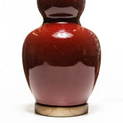 Lawrence & Scott Scarlett porcelain Table Lamp in Pinot Red (Walnut)