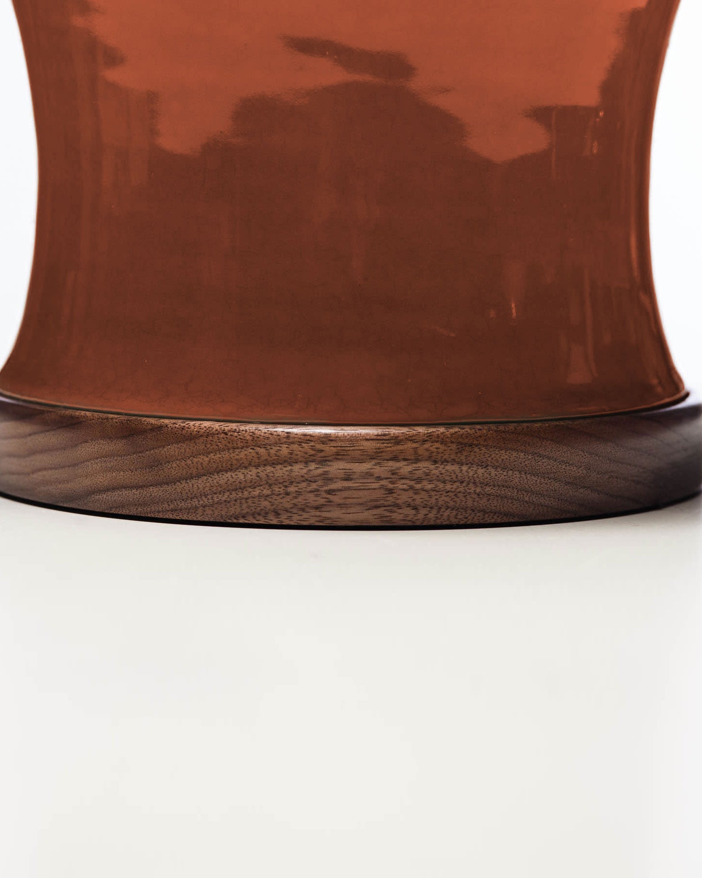 Dashiell Table Lamp in Living Coral (Walnut)